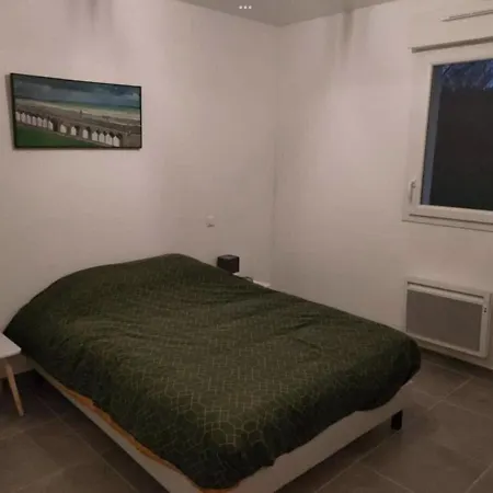 펜션 Maison Individuelle Neuve Plein Pied Avec Terrasse Et Jardin Clos 10minutes A Pied De La 퀴베르빌